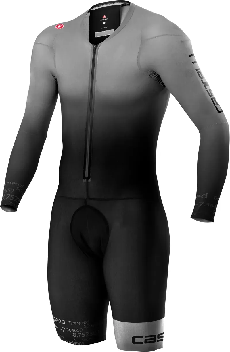 Castelli Body Paint 4.x Speed Suit LS -silver gray/black -L