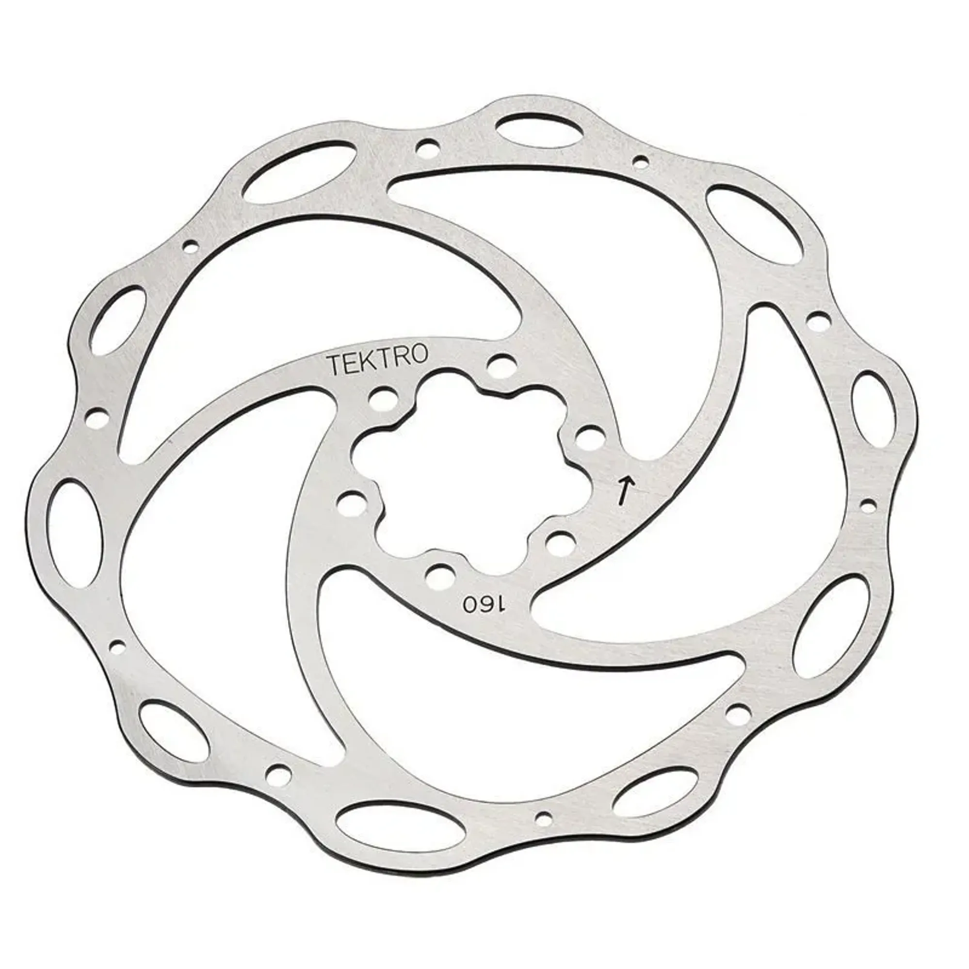 Tektro TR-22 160mm Disk Brake Rotor in Silver