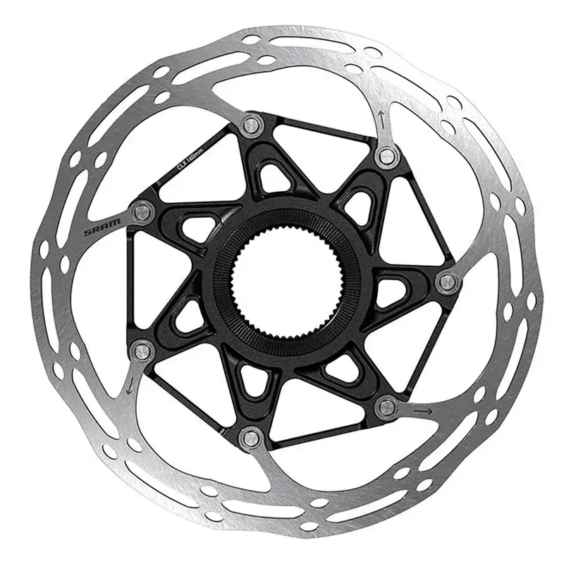 SRAM Centerline 2-piece Rounded 140mm CL DB Rotor in Black/Silver