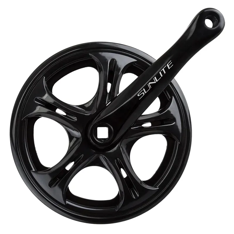 Sunlite 52x170 3/32 Double Chainguard Big City Crankset in Black