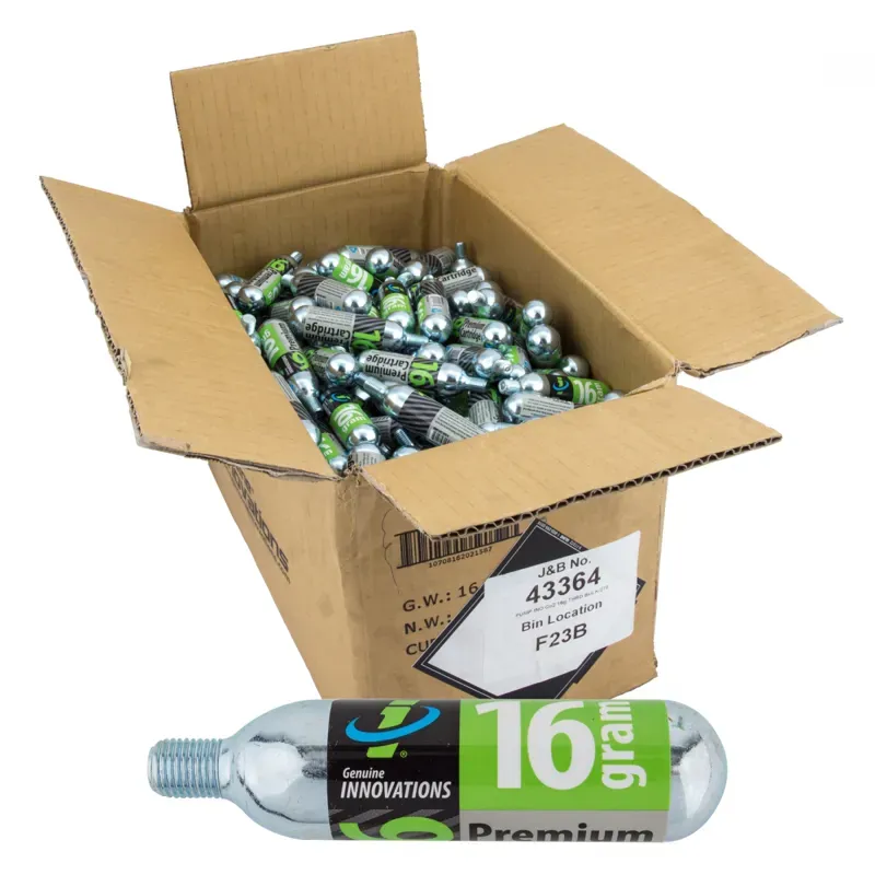 Genuine Innovations 0.0 lbs Threaded CO2 Cartridge in Silver