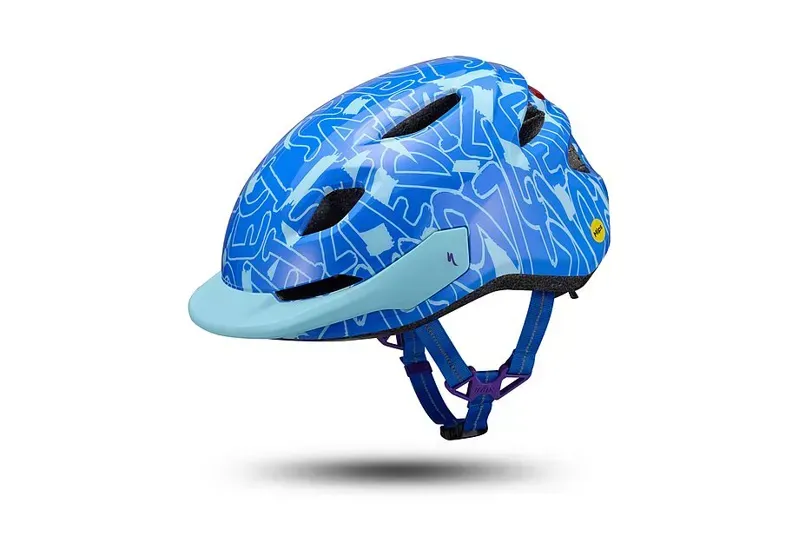 Specialized Shuffle 2 LED Kids' Helmet in Sky Blue Graphic-2