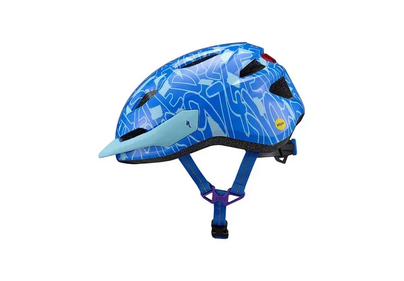 Specialized Shuffle 2 LED Kids' Helmet in Sky Blue Graphic-4