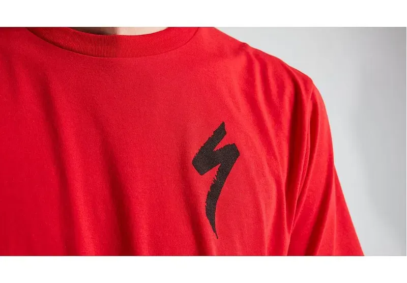 Specialized S-Logo Tee SS Men's T-Shirt in Flored Red-3