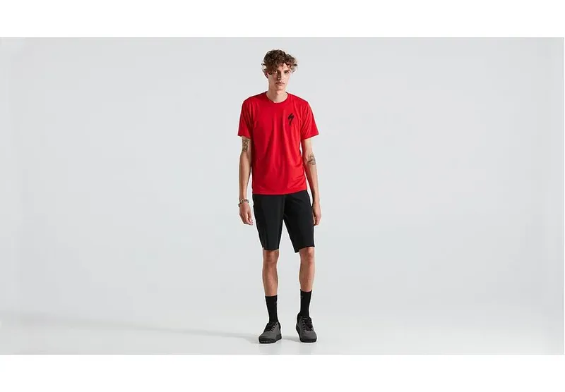 Specialized S-Logo Tee SS Men's T-Shirt in Flored Red-5