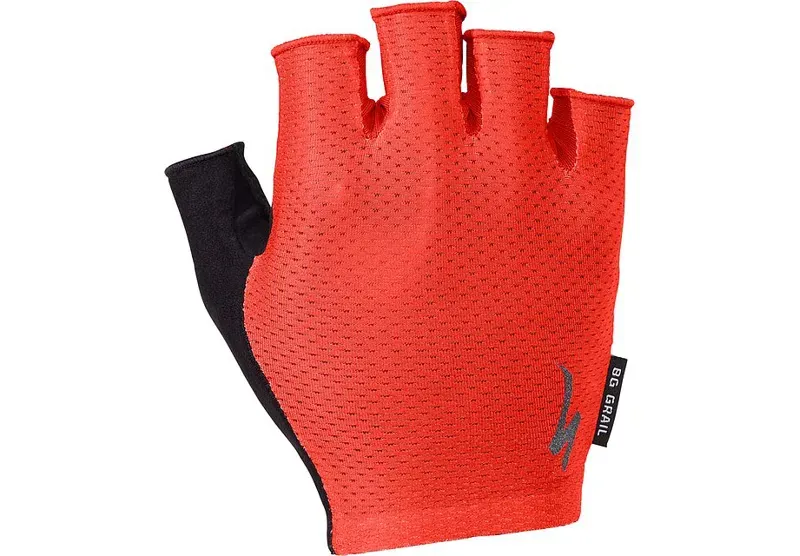 Specialized Body Geometry Grail Short Finger Gloves in Red