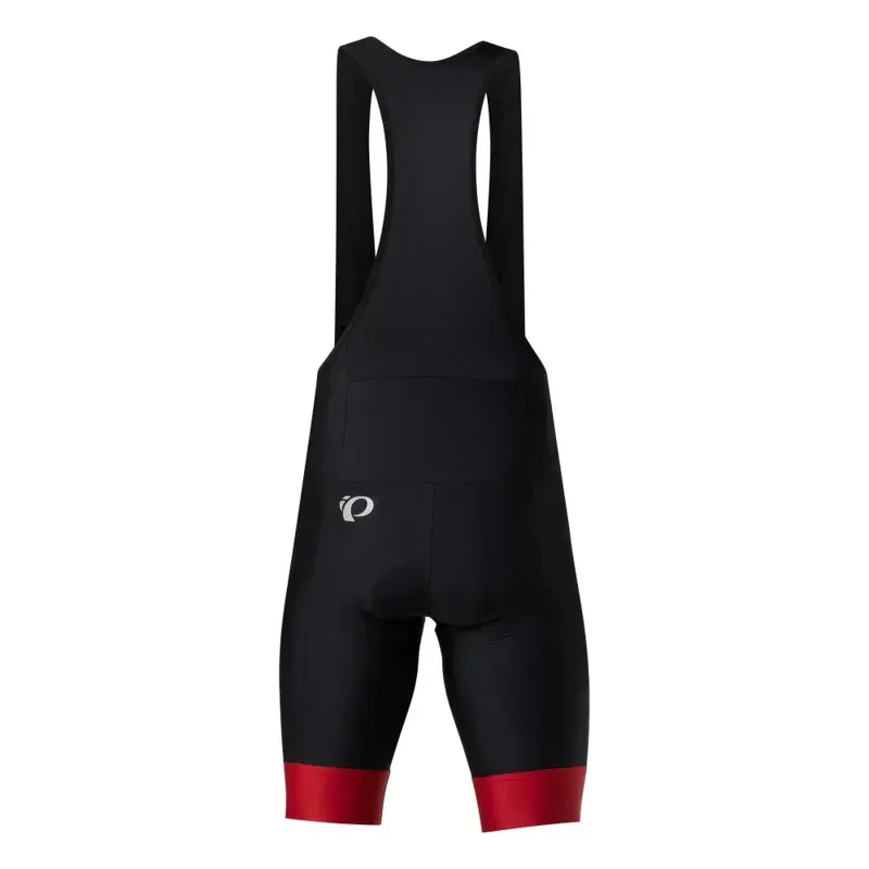 Pearl Izumi Attack Bib Shorts in Black/Red Dahlia-1