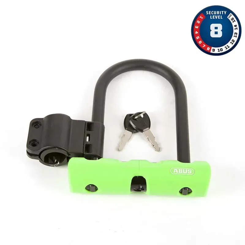 Abus Ultra 410 Mini 12mm 5.5x3.1 Key U-Lock in Green