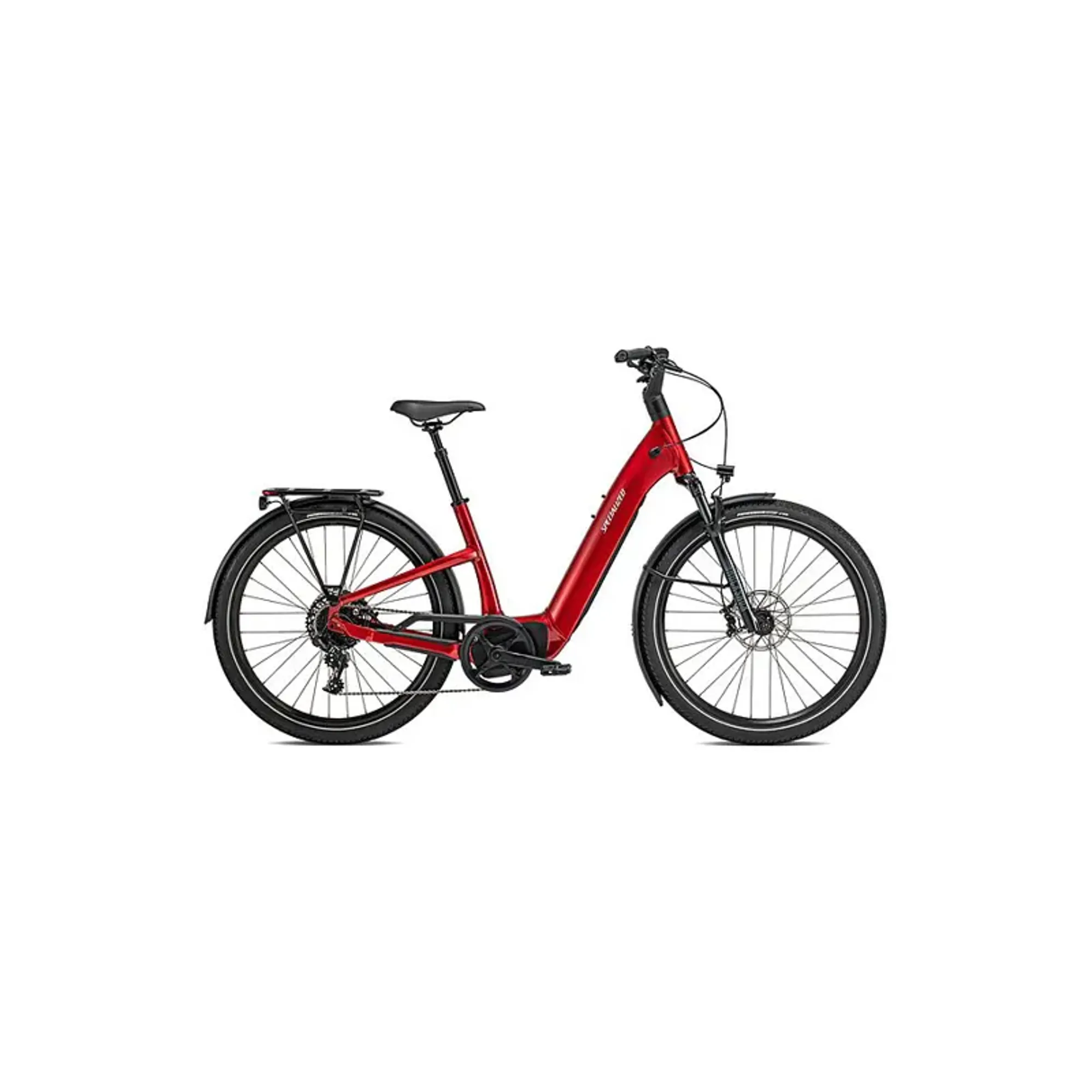 Specialized Turbo Como 5.0 Electric City Bike in Red/Silver Specialized Turbo Como 5.0 Electric City Bike in Red/Silver