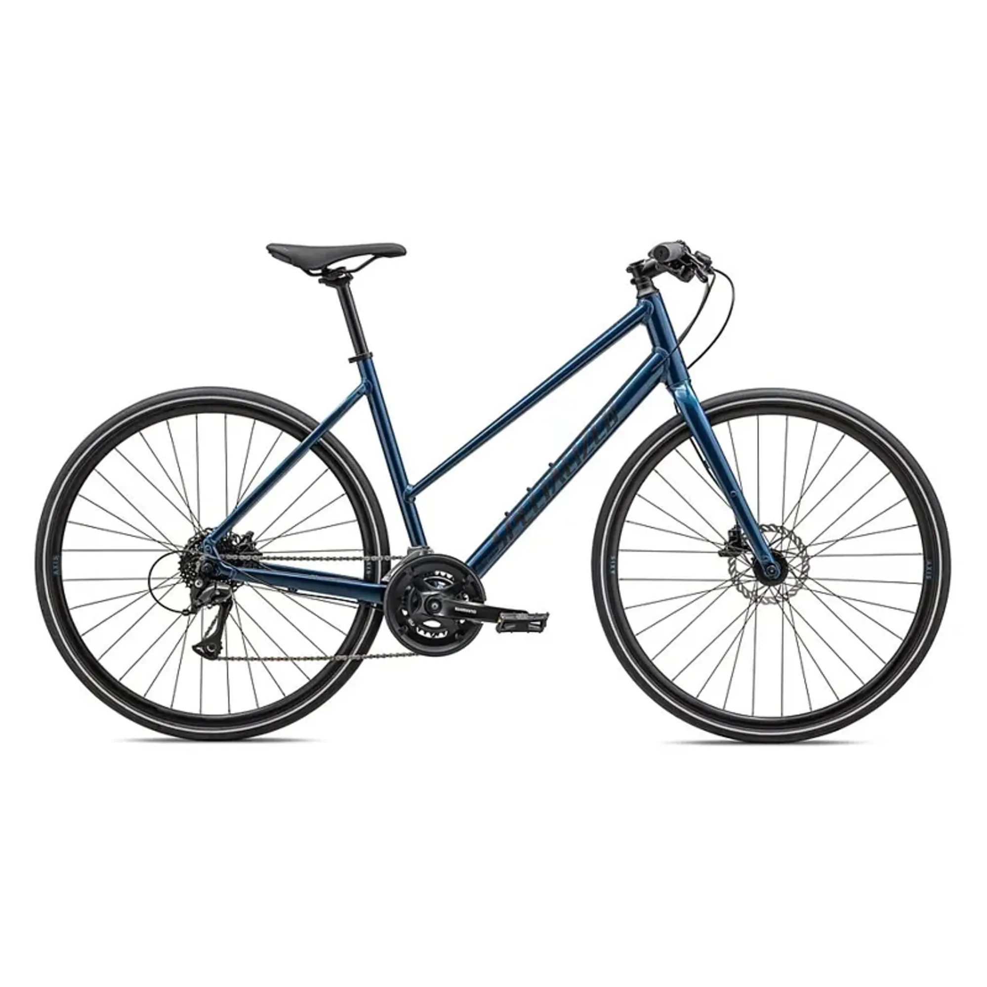 Specialized Sirrus Step-Through Bike in Metallic Mystic Blue