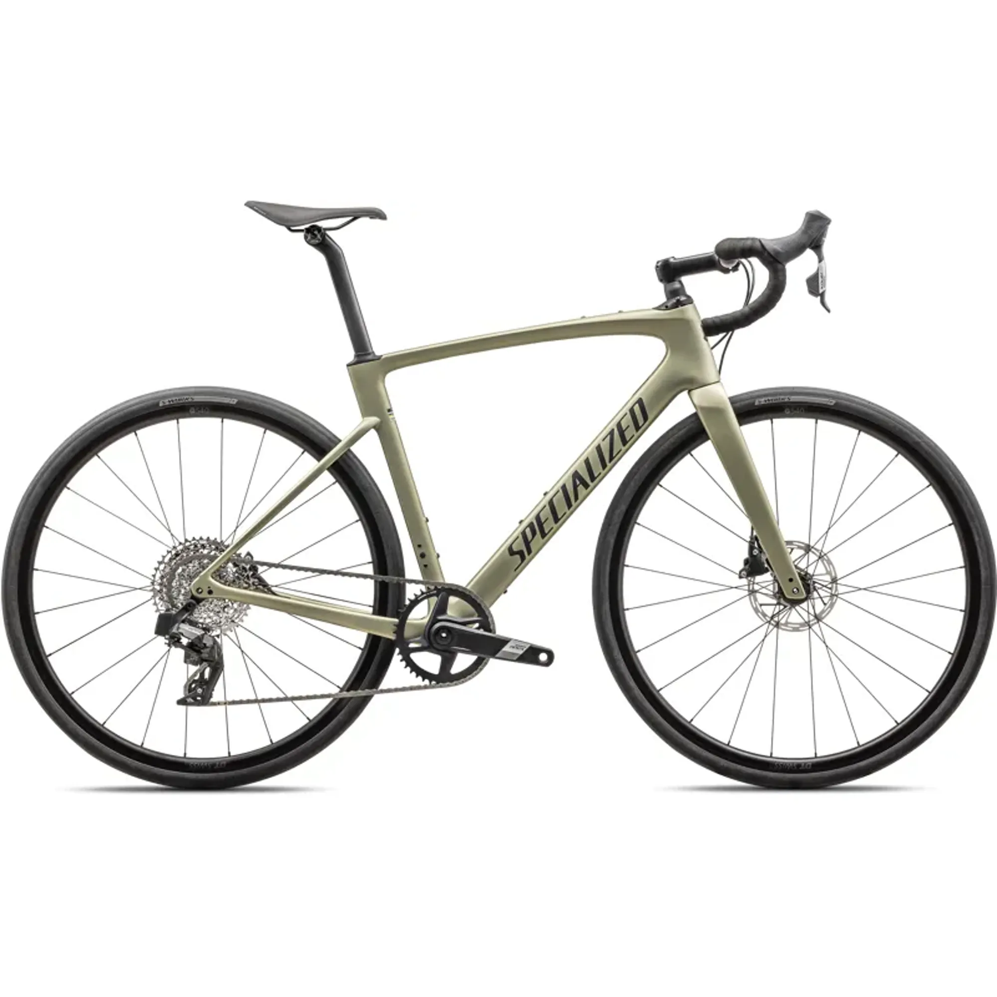Specialized Roubaix SL8 Sport Apex Performance Road Bike in Metallic Spruce/Forest Green