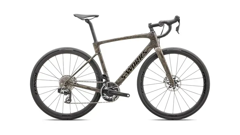 Specialized S-Works Roubaix SL8 Sram Red Axs In Gloss Taupe/Gunmetal Strata/Charcoal