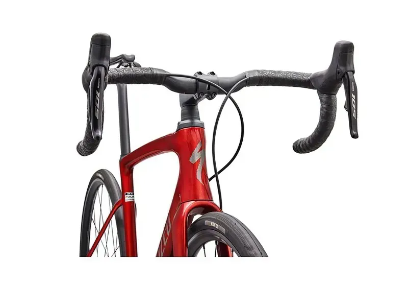 Specialized Roubaix SL8 Comp Shimano 105 Di2 Road Bike in Gloss Cayenne Metallic-4