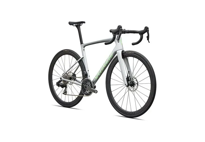 Specialized Tarmac SL9 Expert SRAM Force AXS Road Bike in Silver/Lime-2