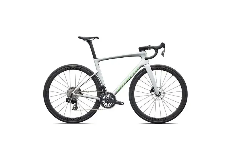 Specialized Tarmac SL9 Expert SRAM Force AXS Road Bike in Silver/Lime-1