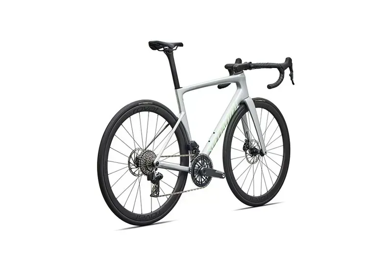 Specialized Tarmac SL9 Expert SRAM Force AXS Road Bike in Silver/Lime-3