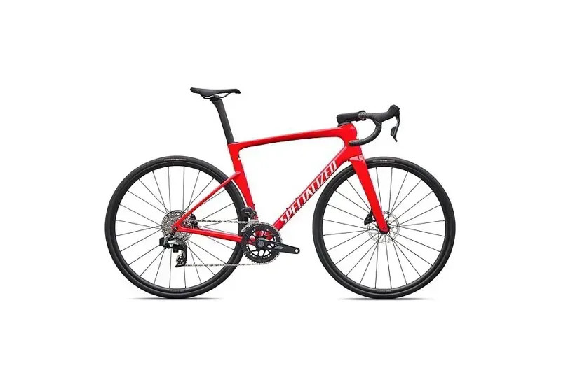 Specialized Tarmac SL9 Comp SRAM Riv. AXS Road Bike in Vivid Red/White-5