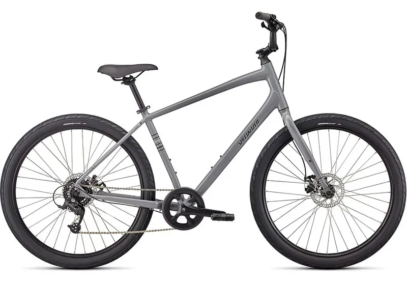 Specialized Roll 2.0 Hybrid Bike in Cool Gray/Dove Gray/Black Reflective