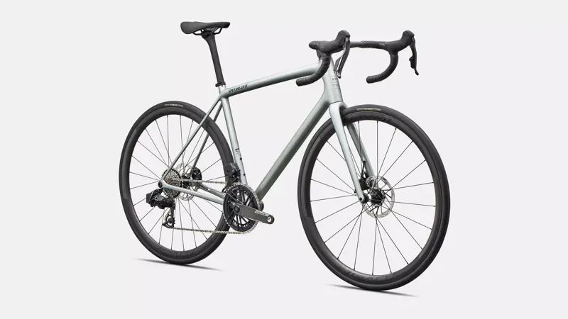 Specialized Aethos 2 Pro SRAM Force AXS Race Bike in Shadow Silver-1
