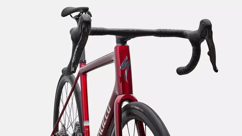 Specialized Aethos 2 Pro SRAM Force AXS Road Bike in Gloss Red Sky-4