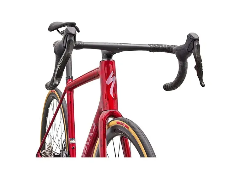 Specialized S-Works Aethos 2 SRAM RED AXS Road Bike in Sandstone/Red-5