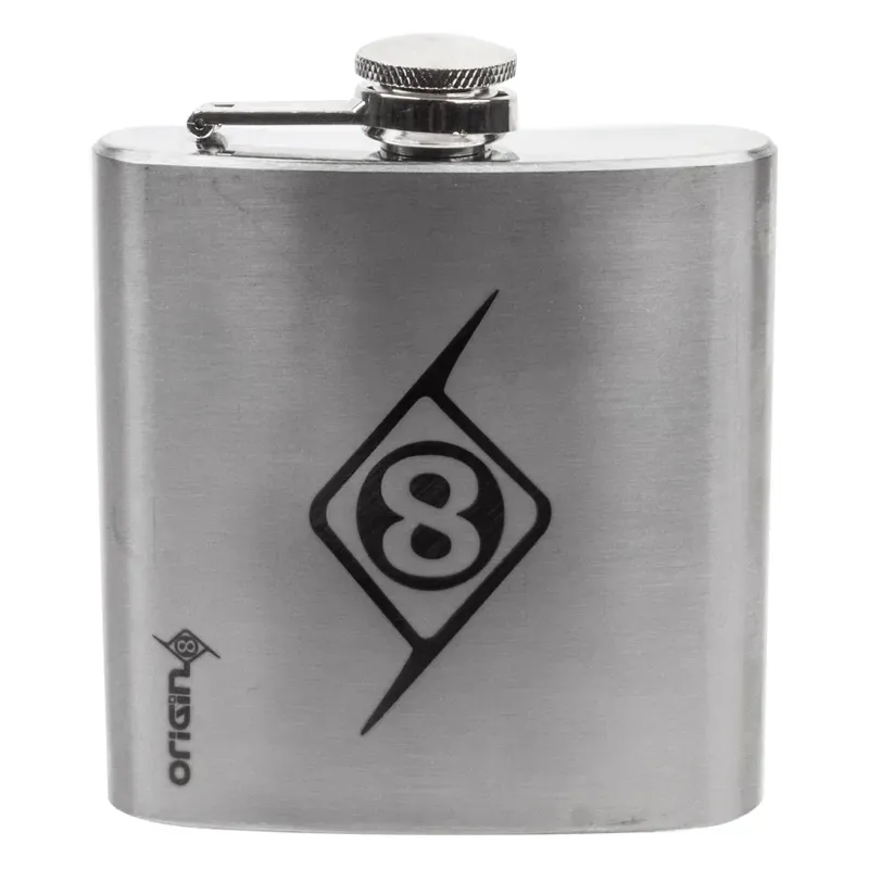 Origin8 Stainless Steel Flask in Silver