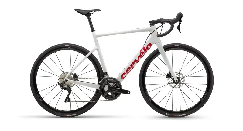 Cervelo Caledonia 105 Endurance Road Bike in Vanilla/Cherry
