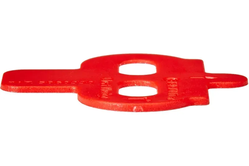 Bikefit MTB/SPD Compatible 2-Hole 2 Degree Cleat Wedges in Red-3