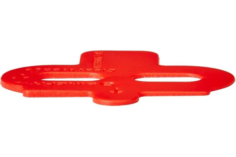 Bikefit MTB/SPD Compatible 2-Hole 2 Degree Cleat Wedges in Red-4