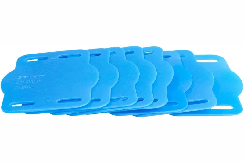 BikeFit Wahoo Speedplay Compatible 4-Hole 1deg Cleat Wedges in Blue-2