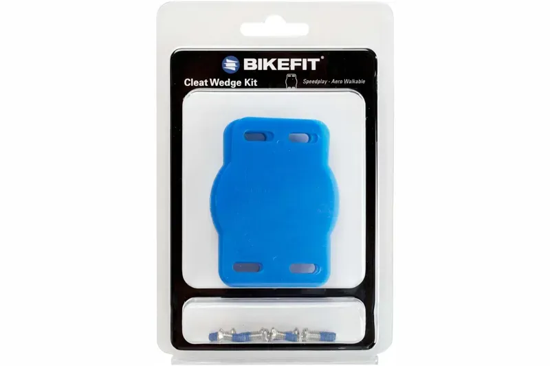 BikeFit Wahoo Speedplay Compatible 4-Hole 1deg Cleat Wedges in Blue-4