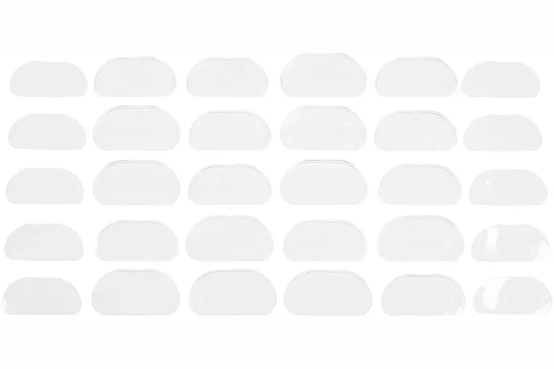 BikeFit In The Shoe Nesting Heel Wedges - 2 3 And 4 Degree 10-Pack Clear-1