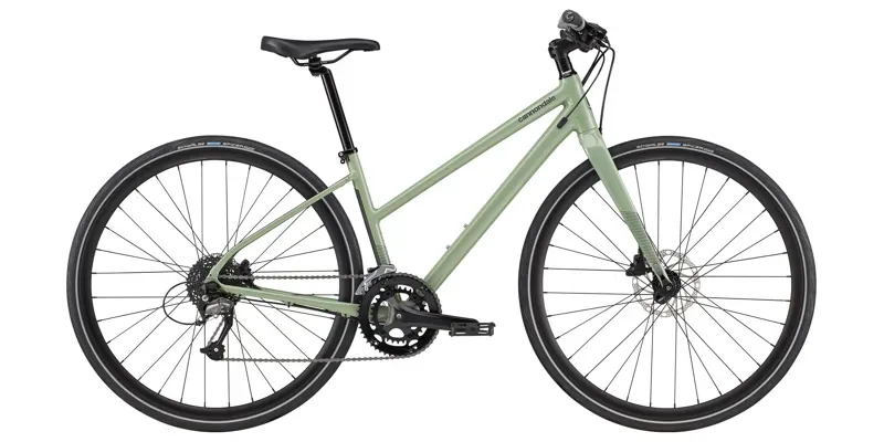 2020 Cannondale Quick 3 Disk Remixte Womens Hybrid Bike in Green