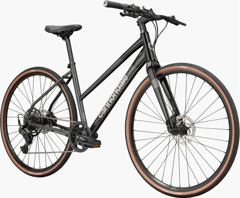 Cannondale Quick 2 StepThru Hybrid Bike In Smoke Black-1