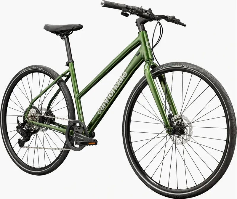 Cannondale Quick 3 StepThru Road Bike In Spruce Green-1