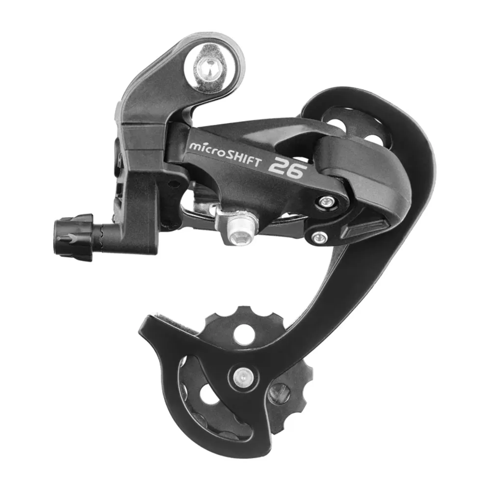 microSHIFT M26 7/8 Speed Short Cage Rear Derailleur in Black