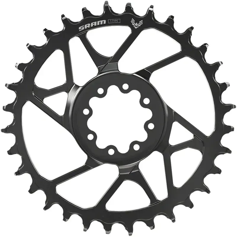 SRAM S1000 Eagle T-Type Direct Mount Chainring - 30t 12-Speed 8-Bolt Direct Mount 3mm Offset Aluminum Black
