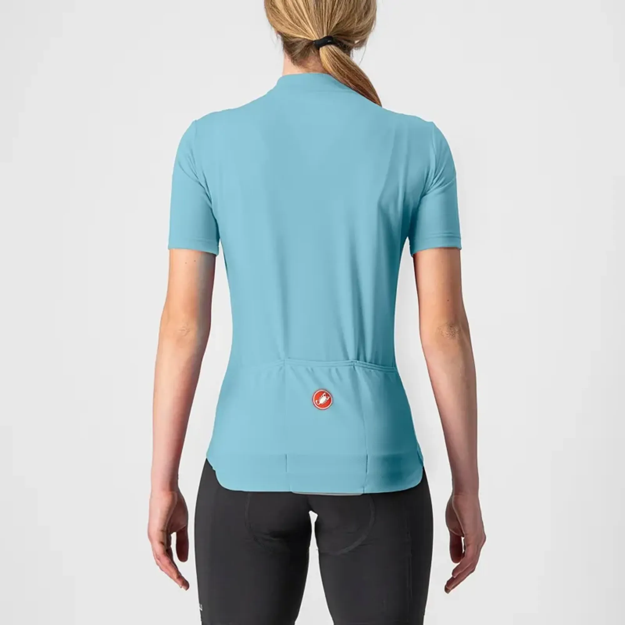 Castelli Anima Women's Jersey in Acqua/Aruba Blue