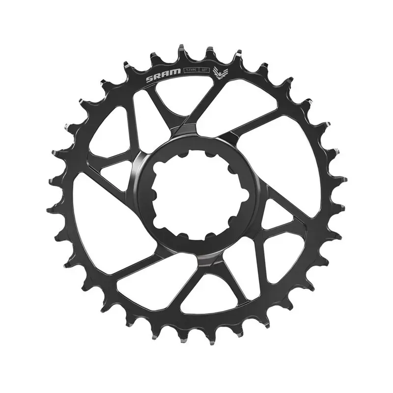SRAM S1000 Eagle T-Type Direct Mount Chainring - 30t 12-Speed 8-Bolt Direct Mount 3mm Offset Aluminum Black-1