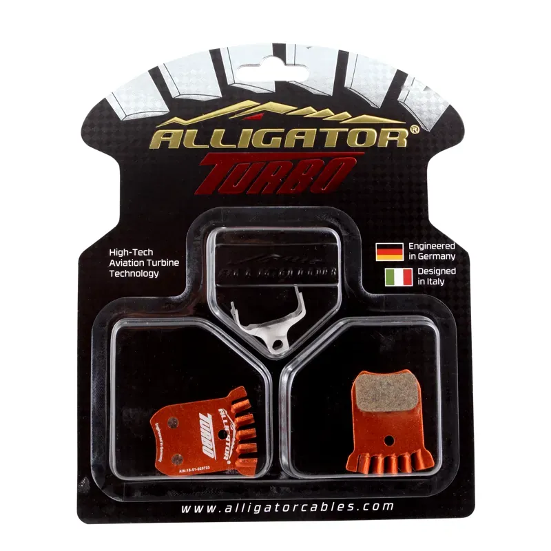 Alligaotr Turbo Shimano K-Type 2-Piston Organic Pads in Orange