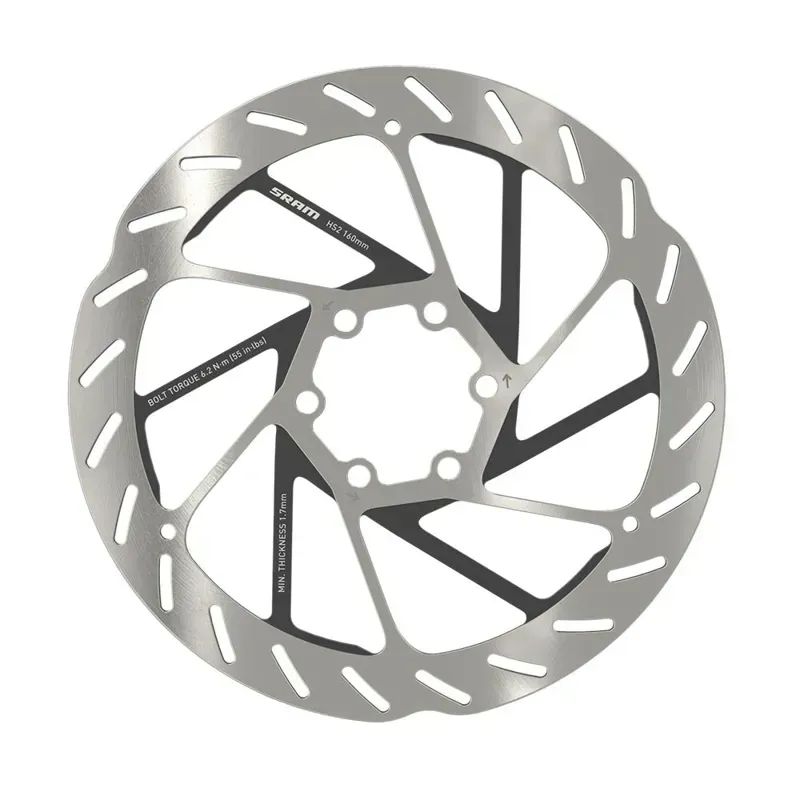 SRAM HS2 Disc Brake Rotor - 200mm 6-Bolt Rounded Silver/ Black 200