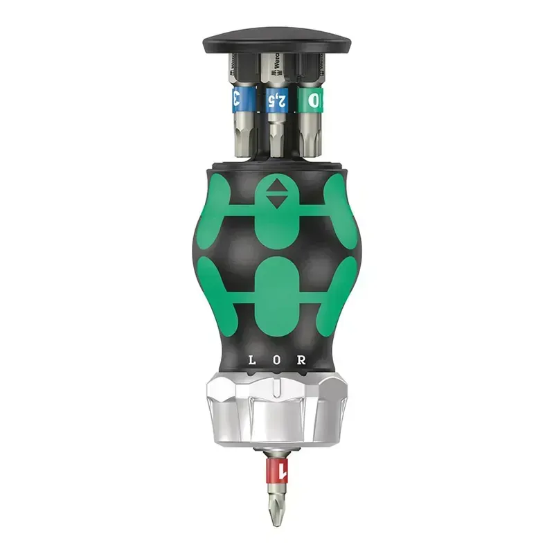 Wera Bicycle Set 5 1/4-inch Hex with Integrated Magazine in Green