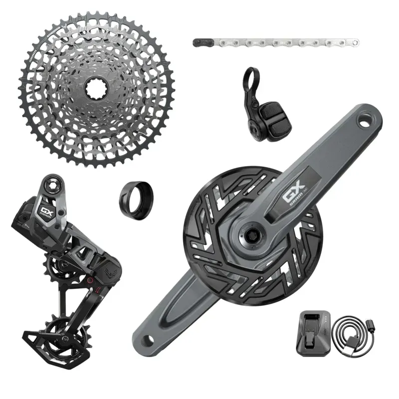 Shimano GS GX Eagle 104-bcd E-MTB Transmission Groupset in Gray