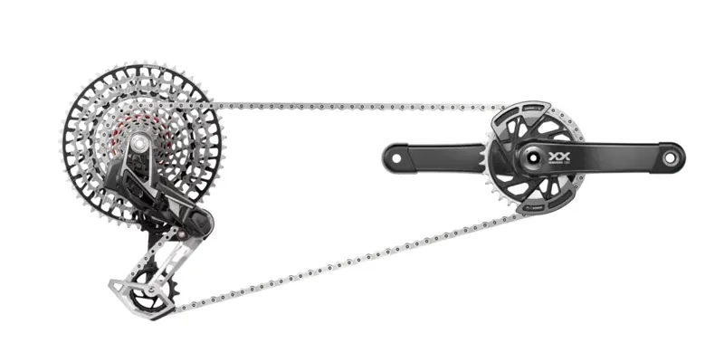 SRAM XX T-Type Eagle AXS 170mm Groupset in Black