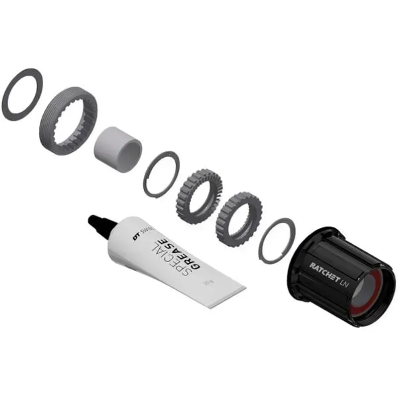 DT Swiss Ratchet LN Freehub Body Upgrade Kit - Shimano Micro Spline Standard Aluminum Sealed Bearing 36T-3