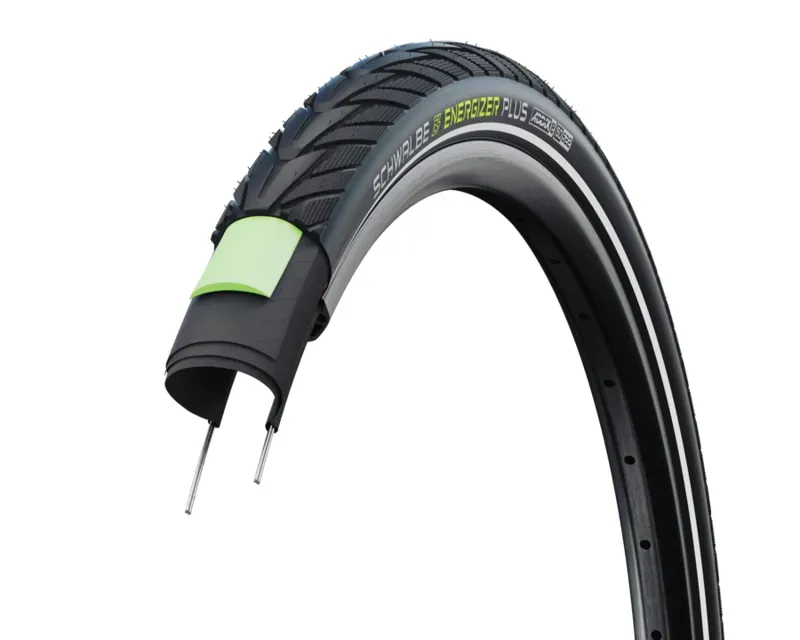 Schwalbe Energizer Plus Tire - 700 X 35 Clincher Wire Black/Reflective Performance GreenGuard Addix E50 Black 700 x 35