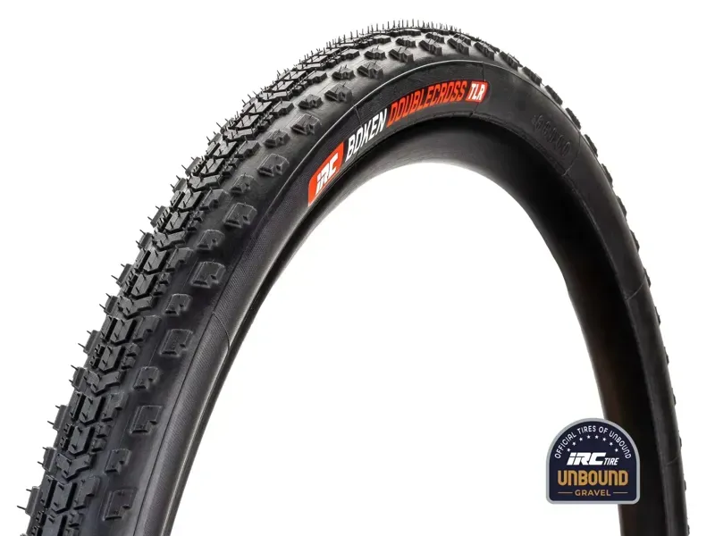 IRC Tires Boken Doublecross 700x38 Tubeless Folding Tire in Black