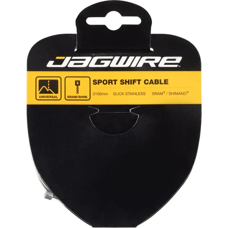 Jagwire Sport 1.1mm x 3100mm Slick Stainless Shift Cable in Silver