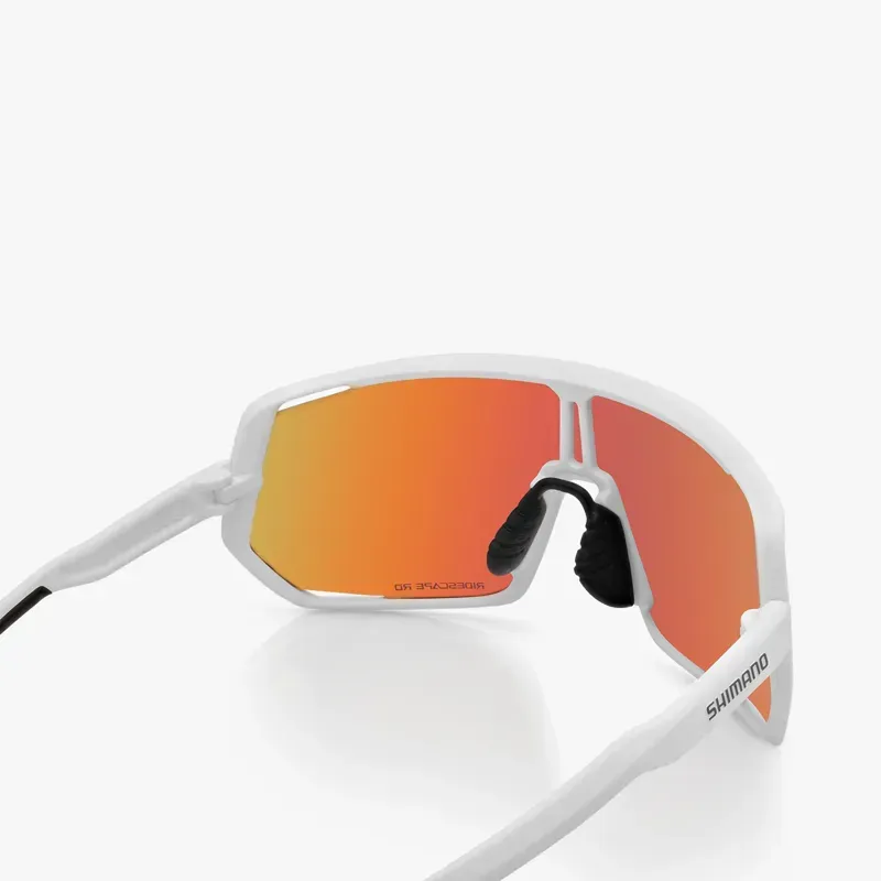 Shimano Technium CE-TCNM2 Eyewear In Matte White with Ridescape RD Road Lens-4