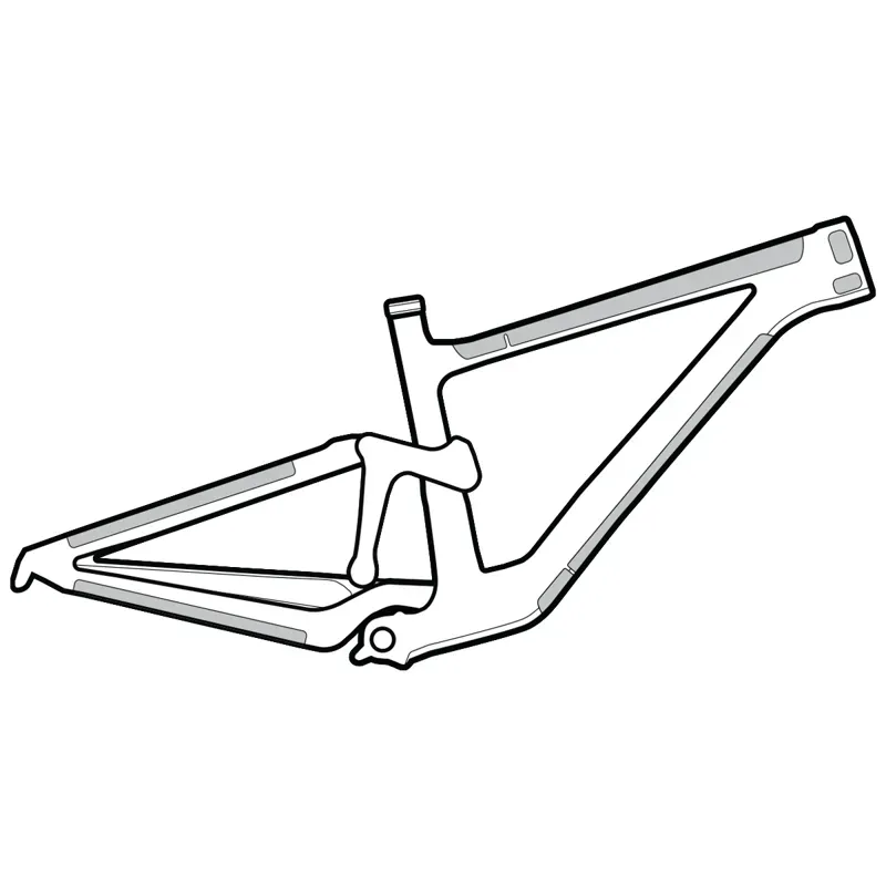 Lizard Skins Adhesive Bike Protection Frame Kit in Clear-1